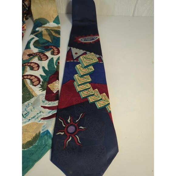 VTG Tabasco Ties Bundle Set Of 5 - Picture 5 of 7